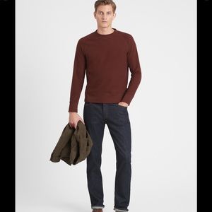 🆕BANANA REPUBLIC BRUSHED‎ WAFFLE-KNIT T-SHIRT
